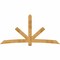 Ekena Millwork Alberta Rough Sawn Timber Gable Bracket, Western Red Cedar, 108"W x 54"H x 4"D x 6"F, 12/12 Pitch GBW108X54X0406ALB00RWR - alternate 1